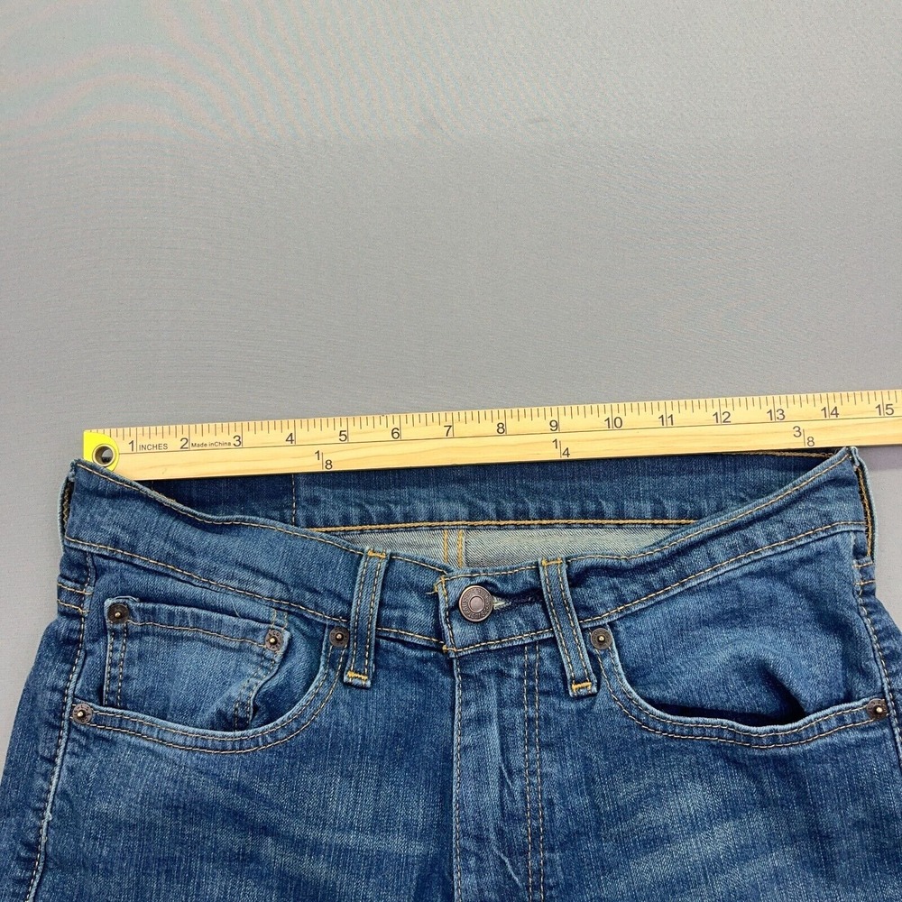 Levi's 505 Regular Men's Blue Straight Leg Jeans Sz 31 Fits 29" Fade Western Y2K - Picture 5 of 12